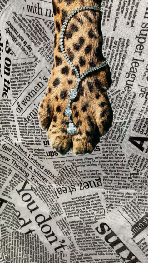 Newspaper print wallpaper w/ leopard paw 🐆🎀 Leopard Lockscreen, Newspaper Aesthetic Wallpaper, Newspaper Aesthetic, Texture Art, Aesthetic Wallpaper, Newspaper, Leopard Print, Art