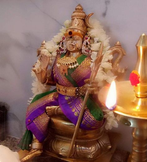 Lalitha Devi Goddesses, Tripura Sundari, Lord Durga, Devi Images, Hindu Rituals, Shakti Goddess, Hindu Statues, Shiva Parvati Images, Hanuman Pics