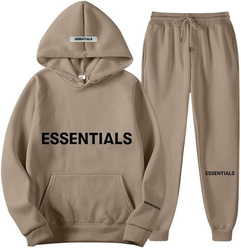 Essentials Hoodie Pants Letter Print Loose Oversized Long Sleeve Sweatshirt for Men Women Unisex Couple Suit Essentials Hoodie Outfit, Essentials Tracksuit, Essentials Hoodie, Street Sweatshirt, Hoodie Set, Sweatshirt Set, Couples Hoodies, Hoodie Outfit, Fear Of God