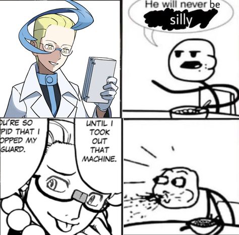 Colress Pokemon Manga, Pokemon Colress, Colress Pokémon, Surprise Pokemon, Original 151 Pokemon, Comic Template, Nerd Memes, Pokemon People, Pokemon Manga