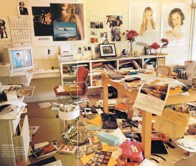 Sofia Coppola's Office Messy Office, Things Organized Neatly, Bruce Weber, Sofia Coppola, Barbie Dream, Editorial Photography, Pretty Pictures, Office Space, Art Studio