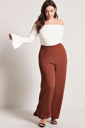 Plus Size Palazzo Pants, Plus Size Palazzo, Look Plus Size, Womens Fashion Casual Fall, Womens Fashion Casual Spring, Curvy Outfits, Look Plus, Palazzo Pants, Autumn Fashion Women