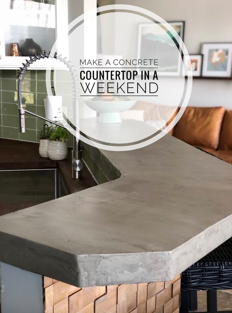 Concrete Bar Top, Cement Countertops, Diy Concrete Counter, Concrete Counter Top, Bar Countertops, Concrete Bar, Concrete Countertop, Formica Countertops, Diy Concrete Countertops