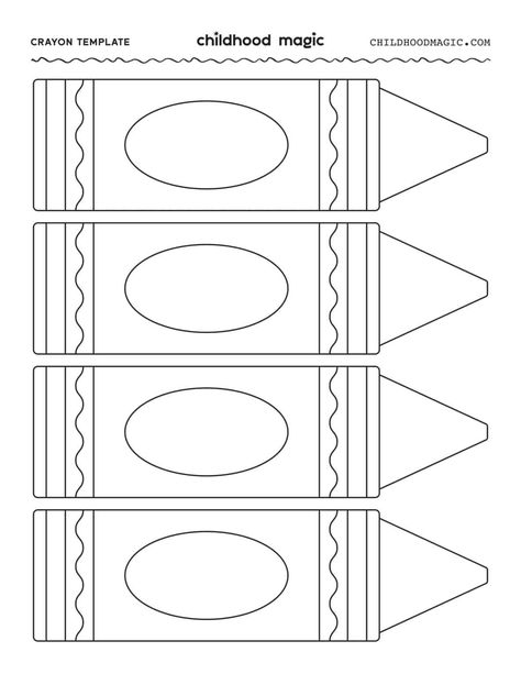 Crayon Template, Making Crayons, Name Tag Templates, Crayon Crafts, Scrapbook Organization, Back To School Crafts, Bookmark Template, Color Crayons, School Glue