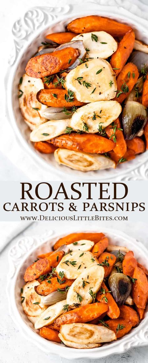 Oven Roasted Carrots And Parsnips, Carrots Parsnips Roasted, Roasted Carrot And Parsnip, Christmas Parsnip Recipes, Carrot And Parsnip Roasted, Parsnips And Carrots Recipe, Roasted Carrots And Parsnips Recipe, Carrot Parsnip Recipe, Parsnips And Carrots Roasted