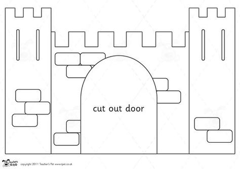 Castle Template, Castle Theme Classroom, Castles Topic, Knights Medieval, Castle Crafts, Castle Project, Kids Castle, Cardboard Castle, Castle Doors