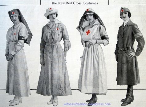 New Authorized Red Cross Uniforms, September, 1917 Ladies' Home Journal, p. 5. 40s Nurse Uniform, Ww1 Nurse Uniform, Ww1 Medic Uniform, 1970s Nurse Uniform, Victorian Nurse Uniform, Red Cross Uniform, 1920s Nurse Uniform, 1920s Nurse, Nurse Uniforms