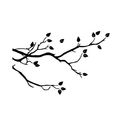 Printable Tree Branch Wall Stencils Free Stencils Printables, Wall Stencil Patterns, Tree Branch Wall, Bird Stencil, Stencils Printables, Free Stencils, Stencil Templates, Silhouette Stencil, Bird Silhouette