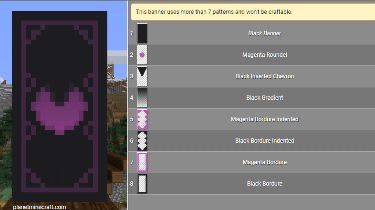 Minecraft Banner Crown Designs, Minecraft Banner Shield Designs, End Banner Minecraft, Amethyst Banner Minecraft, Minecraft Banners Bedrock, Minecraft Banner Ideas Bedrock, Spooky Minecraft Banner Designs, Minecraft Banner Designs Easy, Cake Banner Minecraft