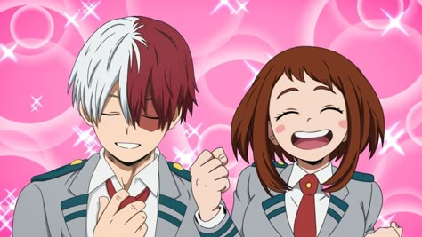 Mha Screencaps Todoroki, Mha Screencaps For Oc, Uraraka Screencaps, Todoroki And Uraraka, Todoroki X Ochako, My Hero Academia Screencaps, Todoroki X Uraraka, Mha Base, Screencaps Mha