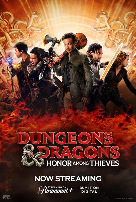 I watched Dungeons & Dragons: Honor Among Thieves tonight on Paramount+. It's a fun film. I rather enjoyed it. Chris Pine has quite the comedic chops. Honour Among Thieves, Dungeons And Dragons Movie, John Francis Daley, Honor Among Thieves, Wrong People, Dragon Movies, Movie Info, Adventure Film, Fantasy Adventure