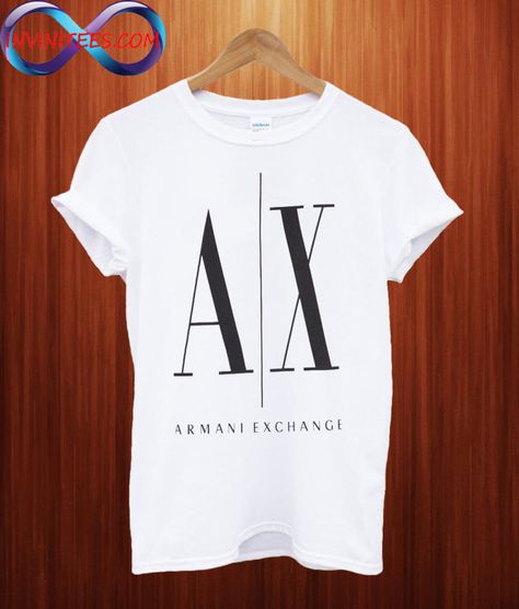 Armani Exchange T shirt Armani Exchange Women Outfits, Armani Exchange Women, Women Outfits, Armani Exchange, Bedroom Interior, Cool Shirts, Print T Shirt, Womens Shirts, T Shirts For Women