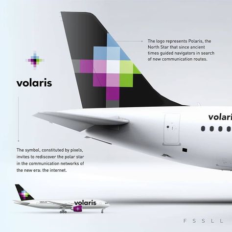 logo on Instagram: “Branding for Volaris airline. . The logo represents Polaris, the North Star that since ancient times guided navigators in search of new…” Airline Logo Design, Airline Design, Volaris Airlines, Wizz Air, Airlines Logo, Airlines Branding, Polar Star, Airline Logo, The North Star