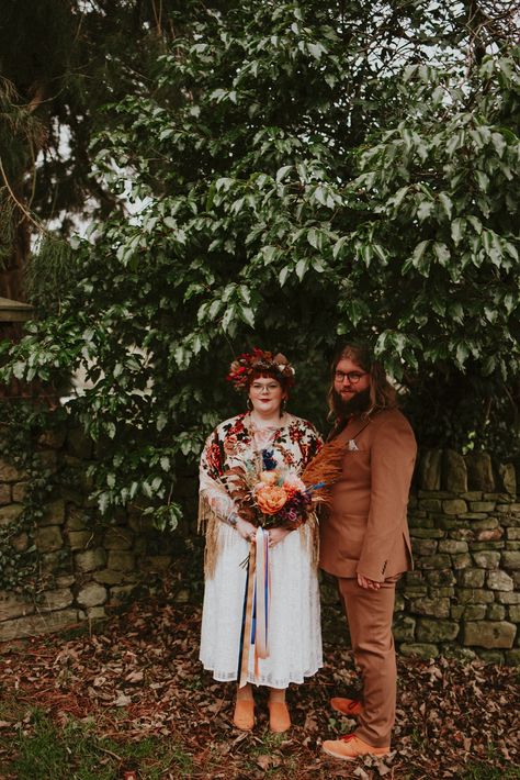 Winter Solstice Wedding, Intimate Boho Wedding, Solstice Wedding, Cottagecore Wedding, Alternative Bride, Rock N Roll Bride, Wedding Rituals, Gay Marriage, Nontraditional Wedding