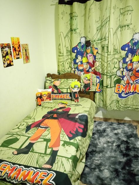 Naruto Room, Girl Bedroom Designs, Naruto Anime, Room Themes, Girls Bedroom, Bedroom Design, Room Design, Naruto, Bed