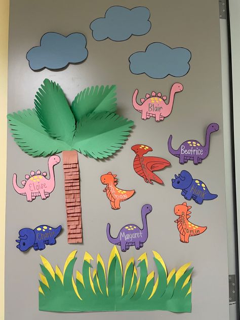 Dinosaurs door decorations Dinosaurs Classroom Decorations, Dinasour Classroom Decoration, Dinosaur Door Decs, Dinosaur Decorations For Classroom, Dinosaur Door Decorations Classroom, Dinosaur Classroom Door, Dinosaur Door Decoration, Dinosaur Classroom Theme Decor, Education Assistant