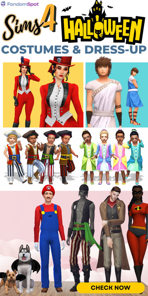 Sims 4 Family Halloween Costumes, Sims Halloween Costume Cc, Sims 4 Cc Nightmare Before Christmas, The Sims Halloween Costume, Deadpool Sims 4 Cc, Sims 4 Cc Costumes Halloween, Ts4 Costume Cc, Ts4 Halloween Costumes, Sims 4 Horror Movie Cc