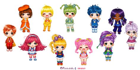 Special Kids, Anime Toys, 80s Cartoons, Tv Animation, Rainbow Brite, Love Rainbow, Canary Yellow, Tickled Pink, Bring Happiness