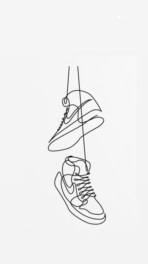 Jordan 1 Tattoo Design, Jordan Shoe Tattoo, Nike Shoe Tattoo, Nike Shoes Drawing Sketches, Shoes Tattoo Design, Jordan 1 Tattoo, Sneaker Tattoo, Sneakers Vector, Nike Tattoo