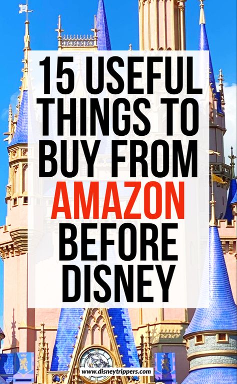 Disney World Essentials, Disneyland Trip Planning, Things From Amazon, Disney Trip Surprise, Packing List For Disney, Disney World Packing, Weekend Road Trip, Disney Florida, Trip Packing