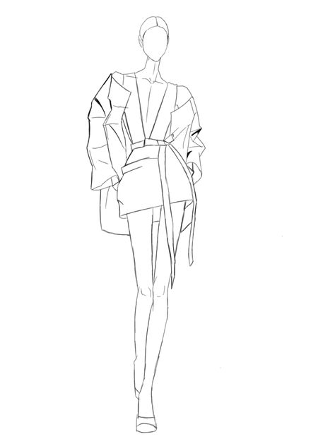 Silhouette Mode, Fashion Model Drawing, Fashion Illustration Poses, Croquis Fashion, Fashion Design Books, Fashion Illustrations Techniques, Fashion Drawing Sketches, Fashion Design Sketch, Dress Design Drawing