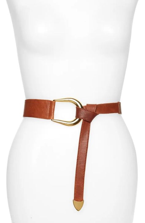 Sheila Knot Belt | Nordstrom Belt Knots, Knot Belt, Beautiful Belts, Belt Style, Belted Dress, Belt Size, Belts For Women, Leather Belt, Cognac