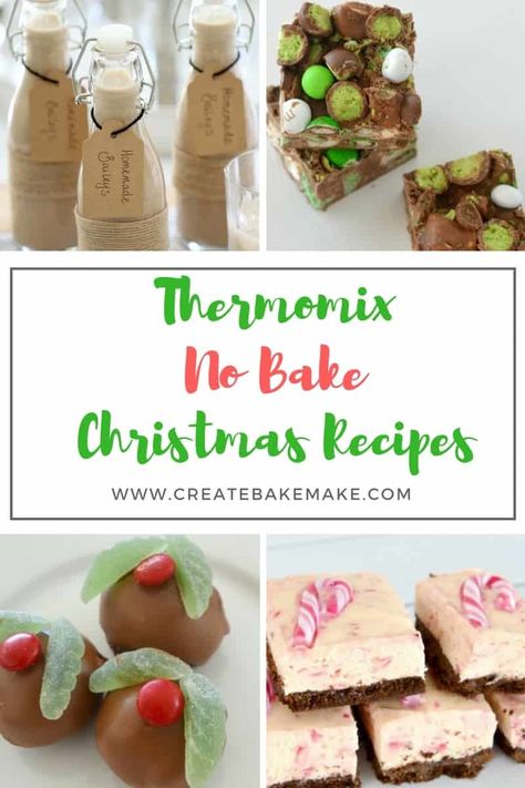 Thermomix No Bake Christmas Recipes No Bake Christmas Recipes, Quick Christmas Dessert, Christmas Fare, Almond Bark Recipes, No Bake Christmas, Tiny Chef, Homemade Baileys, Bake Christmas, Thermomix Baking