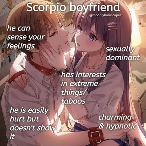 Pisces X Scorpio, Pisces X Scorpio Couple, Zodiac Mind Scorpio, Zodiac Signs Couples, Scorpio Relationships, Zodiac Characteristics, Pisces And Scorpio, Scorpio Zodiac Facts, Zodiac Mind