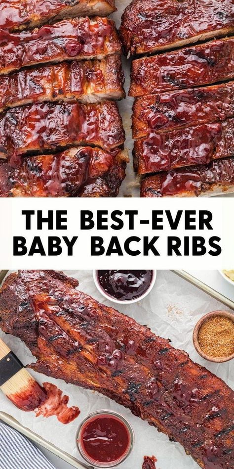 These baby back ribs are a game-changer! Start in the oven and finish on the grill for the best ribs you've ever tasted. Perfect for any occasion! 🔥🍖 #Grilling Ribs Oven To Grill, Babyback Ribs In Oven, Best Baby Back Ribs, Back Ribs In Oven, Grilled Baby Back Ribs, Best Barbecue Sauce, Ribs In Oven, Rib Meat, Cozy Dinner