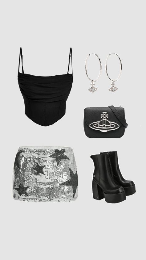 #fit #looks #stargirl #stars #glitter #viviennewestwood #aesthetic Glitter Concert Outfit, Stargirl Outfits Aesthetic, Glitter Outfit Aesthetic, Viviennewestwood Aesthetic, Stargirl Aesthetic Outfits, Stargirl Clothes, Star Girl Aesthetic Outfits, Tour Outfits Ideas, Stargirl Fashion