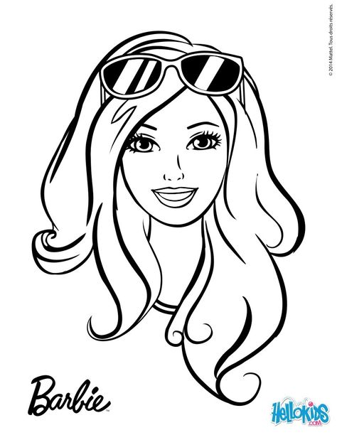 Barbie ready for the summer sun barbie printable Sun Coloring Pages, 4de Verjaardag, Free Barbie, Barbie Printables, Barbie Drawing, Doll Drawing, Birthday Coloring Pages, Barbie Coloring, Barbie Coloring Pages