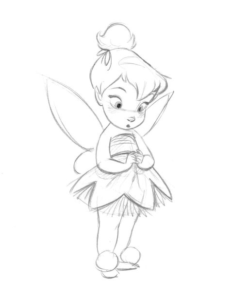 Tinker bell Tinkerbell Drawing, Disney Character Sketches, Disney Drawings Sketches, Drawing Eyes, Disney Art Drawings, Disney Sketches, Disney Tattoos, Creative Drawing, Character Sketch