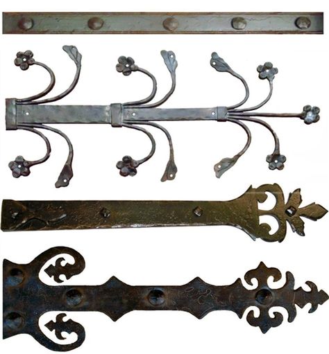 Faux / Dummy Hinge Straps Black Front Door Hardware, Iron Door Hinges, Rustic Wood Doors, Black Front Door, Front Door Hardware, Iron Straps, Iron Hinges, Black Front Doors, Strap Hinges