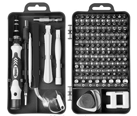 This little set will help you put together flat-pack furniture and carry out small jobs around the house. It will save you breaking those knives in the kitchen drawer. 115 combos premium screwdriver set with magnetic bits. #AD #AF #Homeguideexpert #freeguides #christmasshopping #christmasgifts #christmas2020 #toolsofthetrade #toolstorage #toolshop #tools #toolkit #toolbox #toolkits #support Magnetic Drill, Mechanics Tool Set, Screwdriver Tool, Camera Digital, Laptop Repair, Pc Portable, Computer Repair, Jewelry Making Tools, Diy Repair