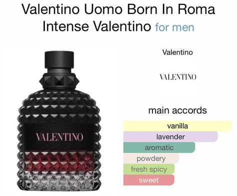 Born In Roma Intense, Valentino Uomo Born In Roma, Valentino Parfum, Fragrances Perfume Men, Valentino Perfume, Born In Roma, Spooky Pumpkins, Fragrance Lab, Cologne Scents