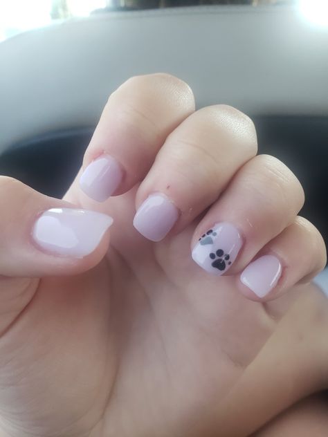 Dog Mom Nails, Paw Print Nails, Nail Square, Paw Nails, Nails 2024, Pedicures, Dog Paw, Dog Paws, Fun Nails