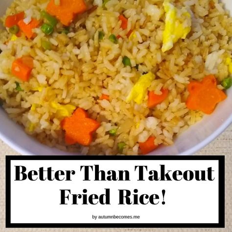 Better than Take Out Fried Rice! Take Out Fried Rice, Takeout Fried Rice, Easy Fried Rice, Thai Stir Fry, Better Than Takeout, Gimme Some Oven, Cooked Rice, Big Bowl, Oyster Sauce