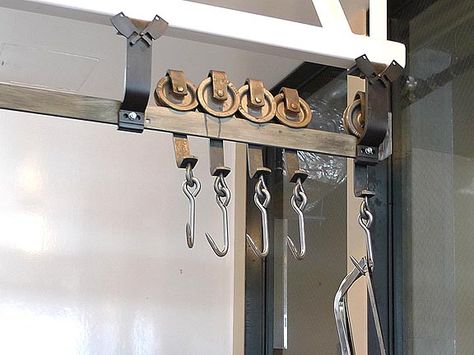 Meat Hooks Meat Processing Room, Butcher Room, Walkin Cooler, Walk In Cooler, Butcher Table, Meat Hook, Walk In Freezer, Meat Store, Meat Processing