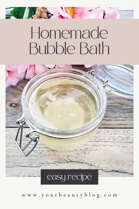 Diy Bubble Bath Recipe, Bubble Bath Diy Recipes, Bubble Bath Recipe, Homemade Bubble Bath, Bath Recipes Diy, Diy Bubble Bath, Natural Bubble Bath, Kids Bubble Bath, How To Make Bubbles