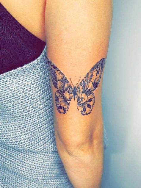 Butterfly Arm Tattoo Elbow, Butterfly Tattoo Back Of Arm Above Elbow, Elbow Crease Tattoo Inner Butterfly, Butterfly On Elbow Crease, Butterfly Tattoo Elbow Bend, Butterfly Tattoo Elbow Crease, Above Elbow Tattoos For Women, Elbow Tattoos For Women, Above Elbow Tattoo