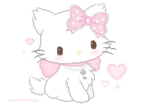 mii ♡ Light Pink Hello Kitty, Charmy Kitty, Bunnies Art, Charmmy Kitty, Kawaii Core, Pink Hello Kitty, Kitty Wallpaper, Cute Profile Pictures, Hello Kitty Wallpaper