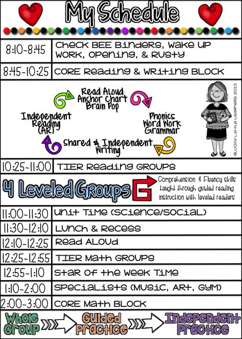 MY BUSY 2ND GRADE SCHEDULE! - Lucky Little Learners 2nd Grade Schedule, First Grade Schedule, After School Schedule, Classroom Schedule, Classroom Lesson Plans, Self Contained Classroom, 2nd Grade Teacher, School Schedule, Homeschool Schedule