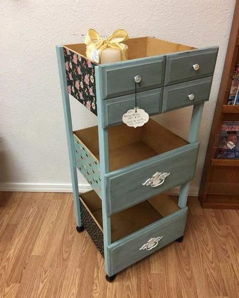 Drawers Repurposed, Upcycling Ideas, Diy Furniture Renovation, Furniture Renovation, Repurposed Furniture Diy, Refurbished Furniture, Diy Furniture Projects, Furniture Makeover Diy, Recycled Furniture