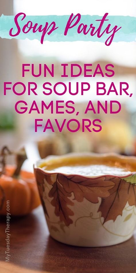 Soup Bar Ideas, Soup Party Ideas, Soup Party, Dinner Ideas For Family, Souper Bowl, Soup Bar, Christmas Soup, Fall Dinner Party, Dinner Party Themes