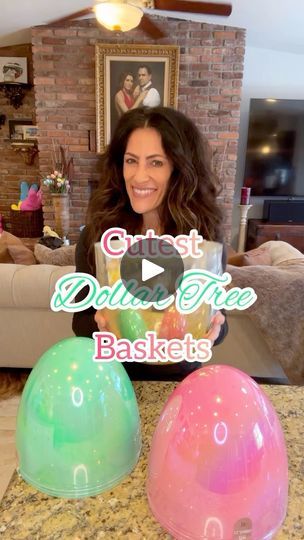 Dollar Tree Easter Basket, Shaving Cream Easter Eggs, Dollar Tree Baskets, Tree Basket, Morning Basket, Tree Projects, Basket Diy, The Spencer, Dollar Tree Hacks