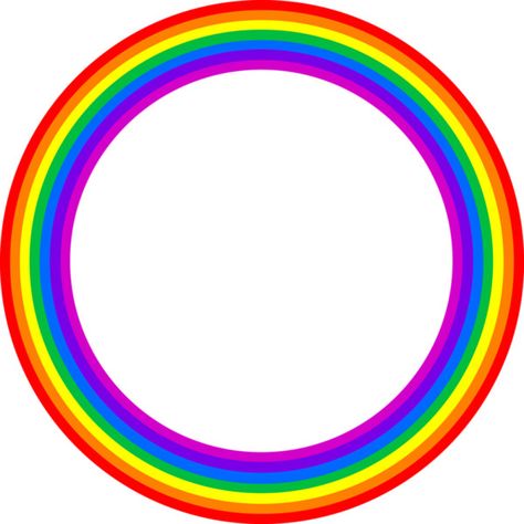 Rainbow Pics, Circle Rainbow, Circle Borders, Rainbow Png, Love Astrology, Borders And Frames, Borders For Paper, Circle Frames, Craft Stuff