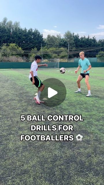 ⚽️ Football Fitness ⚽️ on Instagram: "⚽️5 BALL CONTROL DRILLS FOR FOOTBALLERS⚽️  Working with academy baller Eisa! Check out these 5 ball control drills for you to use during your next training session!   Keep sharp on your left and right foot! ⚽️  #footballdrills #soccerfitness #footballacademy #soccerdrills #socceracademy" Football Fitness, Soccer Training Drills, Soccer Academy, Football Workouts, Football Drills, Soccer Drills, Soccer Training, Drills, Left And Right