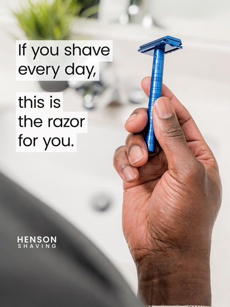 If you've experienced irritation or sensitive skin after shaving, try the Henson razor for 100-Days. Love it or we take it back Henson Shaving, Take It Back, Safety Razor, 100th Day, After Shave, 100 Days, Shaving, Sensitive Skin, Body Care