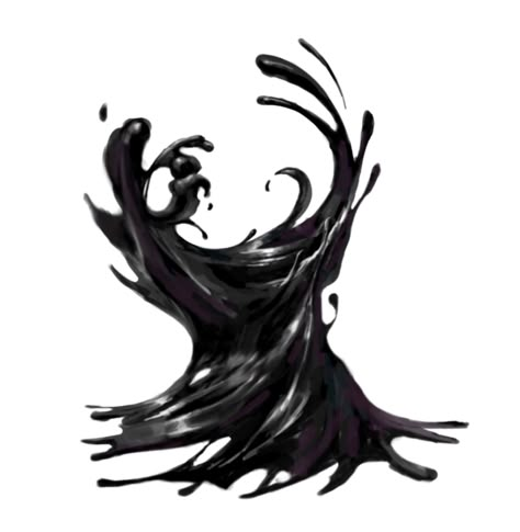 Black Goop Monster, Black Pudding Dnd, Black Blob Monster, Black Ooze Monster, Dnd Symbiote, Black Slime Monster, Dnd Underdark, Ink Creature, Black Sludge