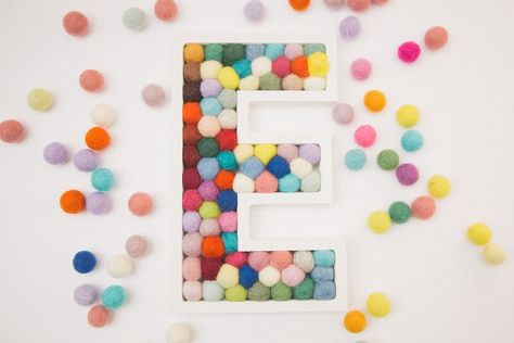 Becky | Felt Ball Homewares on Instagram: “There are about nine weeks until Christmas. (Wasn't it only March like five minutes ago?).......⠀⠀⠀⠀⠀⠀⠀⠀⠀ ⠀⠀⠀⠀⠀⠀⠀⠀⠀ It's the small things…” Boys Bedroom Accessories, Pom Pom Letters, Felt Ball Crafts, Felt Pom Pom, Weeks Until Christmas, Pom Pom Balls, Rainbow Window, Rainbow Wall Hanging, Mantle Piece